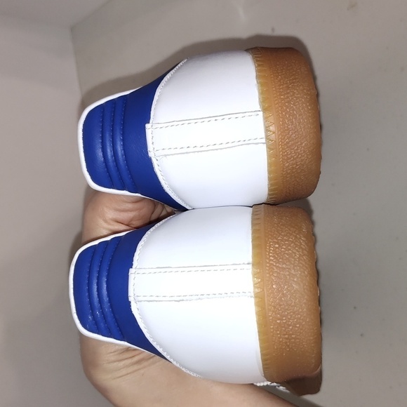 Adidas Samba Original Sneakers White Lucid Blue Size men's 11.5 - Picture 8 of 12